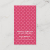 かわいいカップケーキの名刺 名刺 (裏面)
