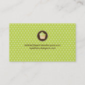 かわいいカップケーキの名刺 名刺 (裏面)