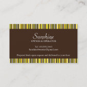 かわいいカップケーキの名刺 名刺 (裏面)