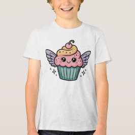 かわいいカップケーキの子供たち トライブレンドTシャツ