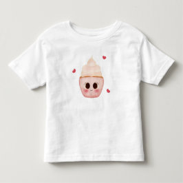 かわいいカップケーキの幼児用Tシャツ トドラーTシャツ