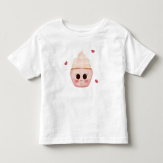 かわいいカップケーキの幼児用Tシャツ トドラーTシャツ
