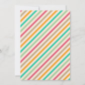 かわいいカップケーキの誕生日パーティー 招待状 (裏面)