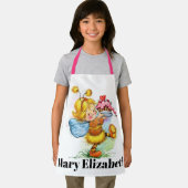 かわいいカップケーキガール エプロン (インサイチュ)