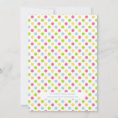 かわいいカップケーキキャンドルバースデーパーティーの招待状 招待状 (裏面)