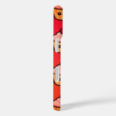 かわいいカップケーキグリッド笑顔の顔とさくらんぼ Case-Mate iPhoneケース (裏面 / 右)