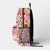 かわいいカップケーキケーキパーソナライズされた プリントバックパック (右)