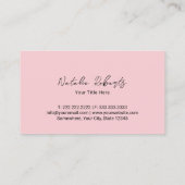 かわいいカップケーキスイートトリートベーカリーガーリーピンク 名刺 (裏面)