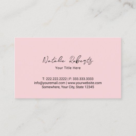 かわいいカップケーキスイートトリートベーカリーピンク水玉模様 名刺 (裏面)