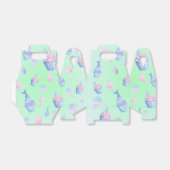 かわいいカップケーキスイートマーメイドバースデーパガーリーーティ フェイバーボックス (折り畳みなし)