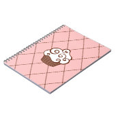 かわいいカップケーキスクールキッチンノートのギフト ノートブック (左側)