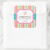 かわいいカップケーキステッカー スクエアシール (バッグ)