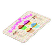 かわいいカップケーキデザイン マグネット (左側)