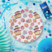 かわいいカップケーキパターン紙プレート ペーパープレート (パーティー)