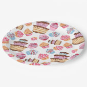 かわいいカップケーキパターン紙プレート ペーパープレート (アングル)