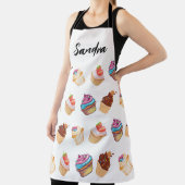 かわいいカップケーキパターン、スイーツ エプロン (インサイチュ)