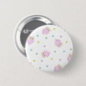 かわいいカップケーキパターン 缶バッジ (正面&裏面)