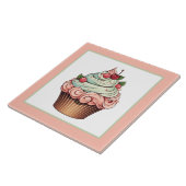 かわいいカップケーキベーカリーのホームビジネスクラフト タイル (側面)