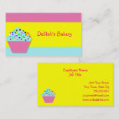 かわいいカップケーキベーカリー名刺 名刺 (正面/裏面)