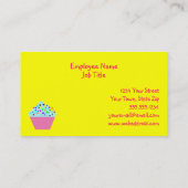 かわいいカップケーキベーカリー名刺 名刺 (裏面)