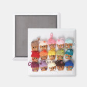 かわいいカップケーキマグネット マグネット (正面/裏面)