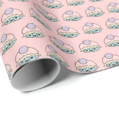 かわいいカップケーキラッピング紙 ラッピングペーパー (ロールコーナー)