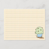 かわいいカップケーキレシピカード ポストカード (裏面)