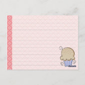 かわいいカップケーキレシピカード ポストカード (裏面)