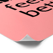 かわいいカップケーキ引用文、幸せ ポスター (角)