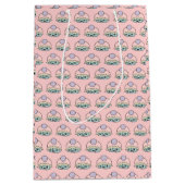 かわいいカップケーキ抱き枕 ミディアムペーパーバッグ (正面)