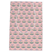 かわいいカップケーキ抱き枕 ミディアムペーパーバッグ (裏面)