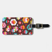 かわいいカップケーキ柄 ラゲッジタグ (正面横)