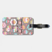 かわいいカップケーキ柄 ラゲッジタグ (裏面横)