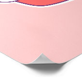 かわいいカップケーキ虹 ポスター (角)