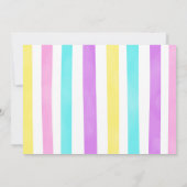 かわいいカップケーキ誕生日写真招待状 招待状 (裏面)