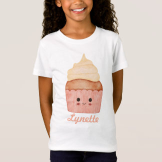 かわいいカップケーキ オーダーメイド キッズTシャツ Tシャツ