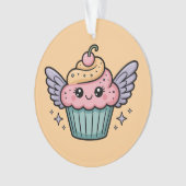 かわいいカップケーキ オーナメント (正面)