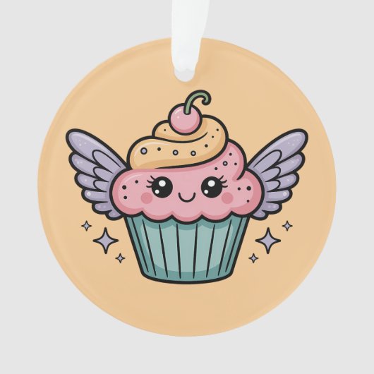 かわいいカップケーキ オーナメント (正面)