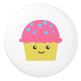 かわいいカップケーキ セラミックノブ