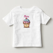 かわいいカップケーキ トドラーTシャツ (正面)