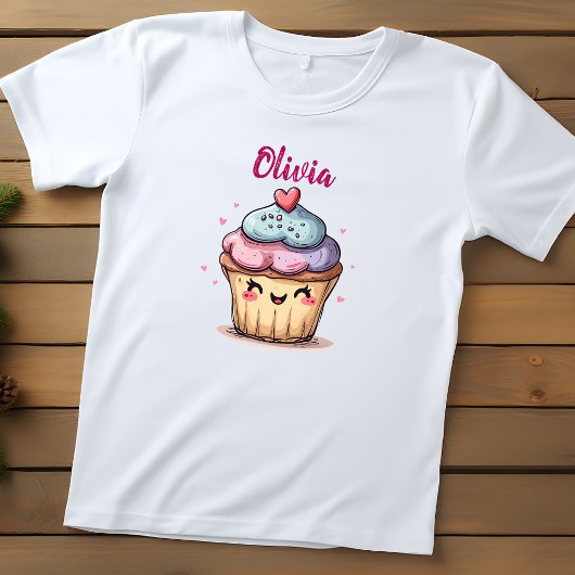 かわいいカップケーキ トドラーTシャツ