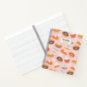 かわいいカップケーキ、ドーナツとパイのレシピ手帳 ノートブック (内部)