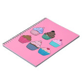 かわいいカップケーキ ノートブック (左側)