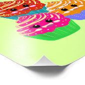 かわいいカップケーキ フォトプリント            (角)