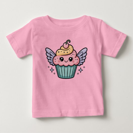 かわいいカップケーキ ベビーTシャツ (正面)