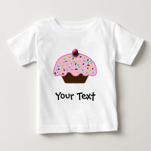 かわいいカップケーキ ベビーTシャツ (正面)