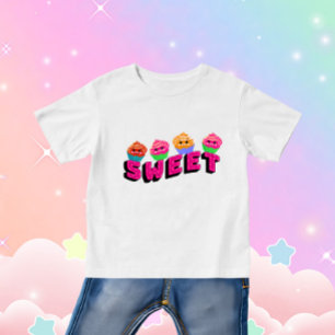 かわいいカップケーキ ベビーTシャツ