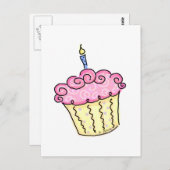 かわいいカップケーキ ポストカード (正面/裏面)