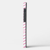 かわいいカップケーキ ラブ ピンク ティール ストライプ かわいい女の子 Case-Mate iPhoneケース (裏面 / 左)