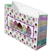 かわいいカップケーキ ラージペーパーバッグ (正面アングル)